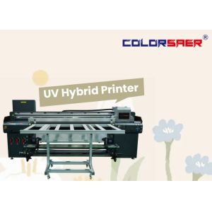 China 1.8m Large Format Flatbed And Roll To Roll UV Hybrid Printer For Different Materials on sale