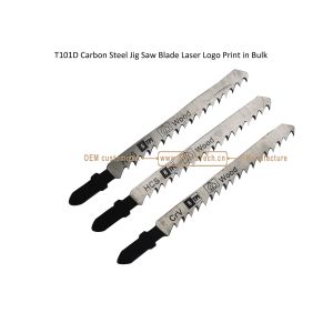 Buy cheap T101D Carbon Steel Jig Saw Blade Laser Logo Print in Bulk size:100mmx8x6T, Cutting Wood,Box Packaging from wholesalers