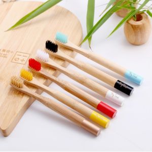 Buy cheap Vegan Eco Bamboo Toothbrush Nylon Free Compostable 1010 Soft Bristles from wholesalers