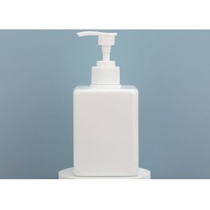 China White Square Empty Plastic Bottles With Lockable Pumps 400ml on sale