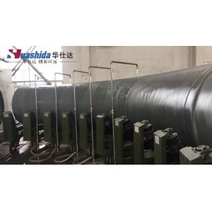 Buy cheap Pre-Insulated Pipe Anti Corrosion Process Liquid Epoxy Spraying Coating And 3 Layer HDPE Coating Process /Pipe Making line from wholesalers