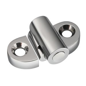 Buy cheap Stainless Steel Glass Shower Hinge Frameless Round Appearance Style Durable Hardware Suitable for Frameless Glass Doors product