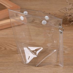 Buy cheap A4 Plastic Button Bag Storage Lock Transparent Waterproof from wholesalers