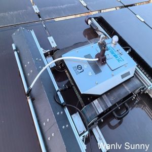 Buy cheap Solar Panel Cleaning Robot with Water Spray Nozzles Customized and Remote Controlled from wholesalers