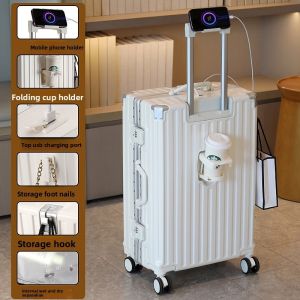 Buy cheap 28" Rechargeable Aluminum Frame Spinner Suitcase from wholesalers