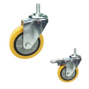 Buy cheap 6 Inch Swivel Threaded Stem Industrial Trolley Caster Wheels 150KG from wholesalers