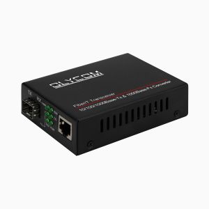 China Gigabit Fiber Media Converter SFP Optical Fiber To RJ45 Converter on sale