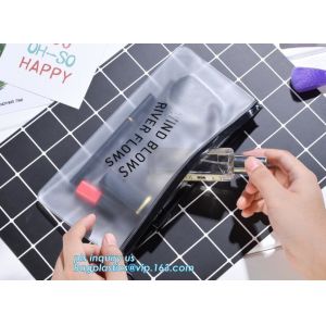 Buy cheap Frosted Plastic EVA Garment Packing Bag With zipper slider, EVA packaging zipper Zip lockk bag with zipper slider from wholesalers