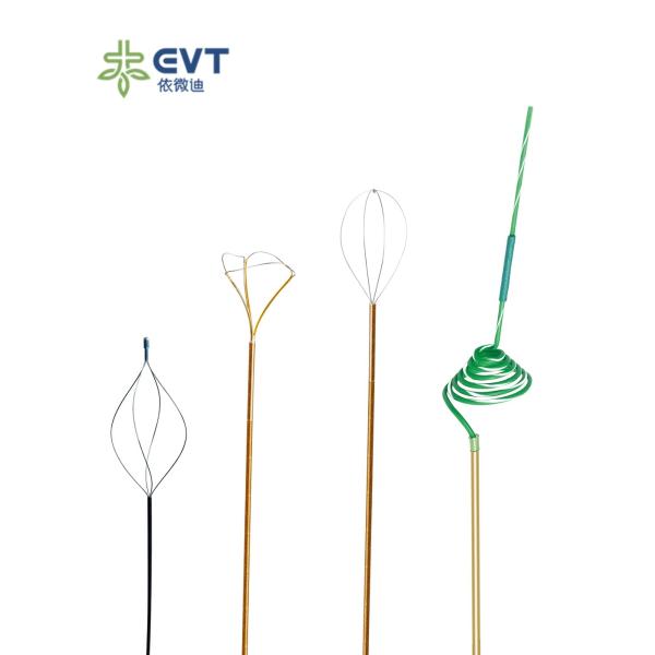 Quality Four Wire Zero Tip Nitinol Basket Interceptor Type Coil With Detachable Handle for sale
