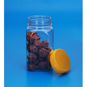 Buy cheap Plastic Material Candy Storage Jars Square Shape 48MM Caliber 310Ml from wholesalers