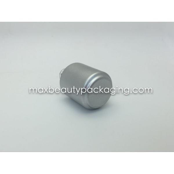 15ml thick and strong powder coating gel bottle round shape metallic silver environment friendly nail polish packaging