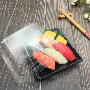China Stackable Disposable Square PS Plastic Sandwich Platters on sale