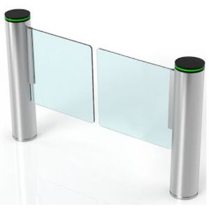 Buy cheap Cylinder Glass wing 650mm 24V Speed Gate Turnstile from wholesalers