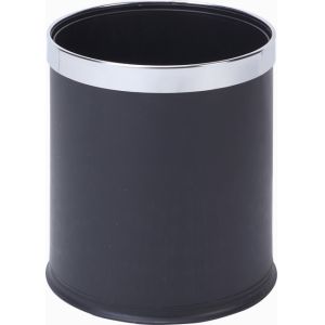 Buy cheap Black Hotel Bedroom Double Layer Plastic Waste Dustbin from wholesalers
