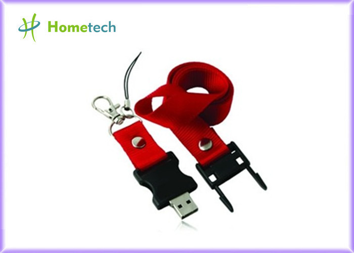 Quality Red Plastic Lanyard USB Flash Drives 128mb Custom Printed , USB 2.0 for sale Buy cheap Red Plastic Lanyard USB Flash Drives 128mb Custom Printed , USB 2.0 product