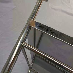 Buy cheap 80*48cm Four Casters Medical Trolley Cart With Guardrails from wholesalers