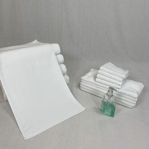 Buy cheap Rectangular Water Absorbent White Cotton Face Towel product
