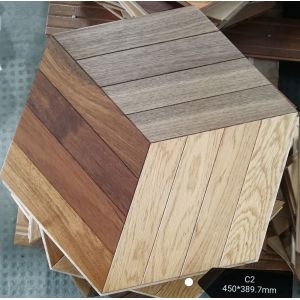 Buy cheap Hexagon Wood Engineered Parquet Flooring With Different Styles And Mixed Woods from wholesalers