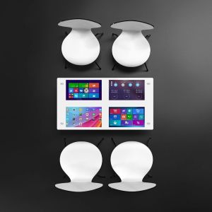 Smart Interactive Guide Touch Screen Computer Kiosk 400 Cd/M2 For Bank