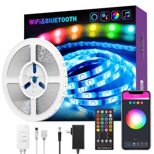 Buy cheap LED Light Strips Bluetooth WIFI Controller Flexible RGB 5050 Decoration BackLight Lamp Night light Luminous String For Bedroom from wholesalers