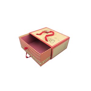 Buy cheap Exquisite Fancy Bow Tie Brown Kraft Paper Gift Bags Drawer Sliding Design from wholesalers