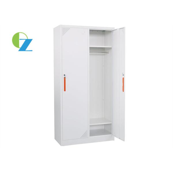 Quality 900MM Width Office Steel Office 2 Lockers With Red Steel Handle for sale