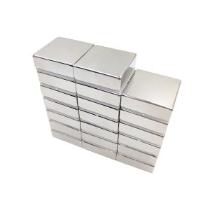 Nickel Coating Sintered Neodymium Magnet Rectangle Neodymium Magnet Multi Polar