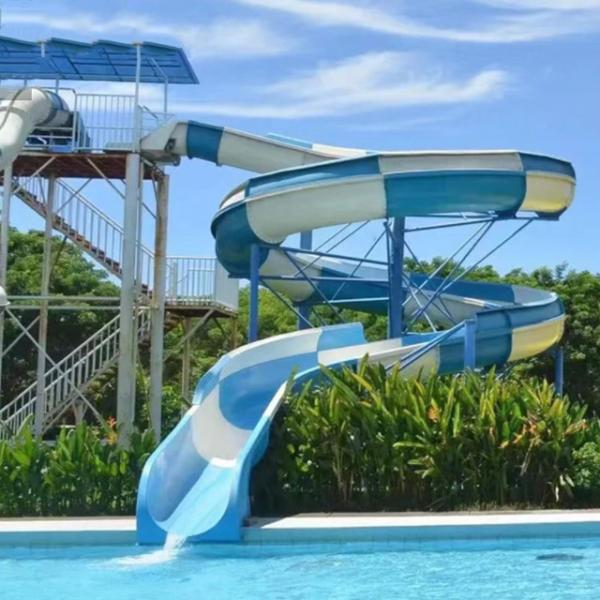 Buy cheap Water Park Games Aqua Amusement Equipment Facilities Fiberglass Spiral Slides from wholesalers