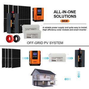 Buy cheap 5KW Complete Off-Grid Solar Power Kit for Home Use | All-in-One System with Battery & Inverter from wholesalers