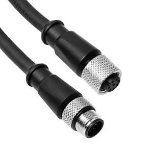 Alvin's Cables M12 A-Code 8 Pin Male to 8 Pin Female Cat6a High-Flex Shielded