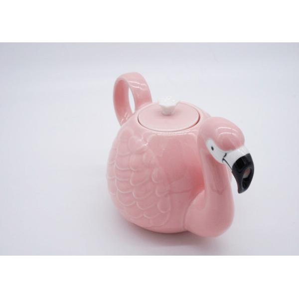 Buy cheap Creative Ceramic Houseware Animal Shaped Teapots / 3D Pink Flamingo Teapot from wholesalers