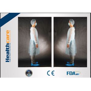 Buy cheap PP/SMS/SMMS Disposable Exam Gowns Antibacterial Fluid Resistant from wholesalers