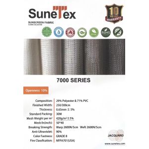 Buy cheap 10% Openness Ice White Solar Fireproof Roller Blinds Fabrics for Home Decor from wholesalers