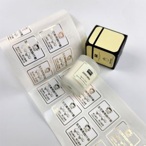 Wholesale Custom Texture Paper Printing logo Perfume Candle Stickers Packing