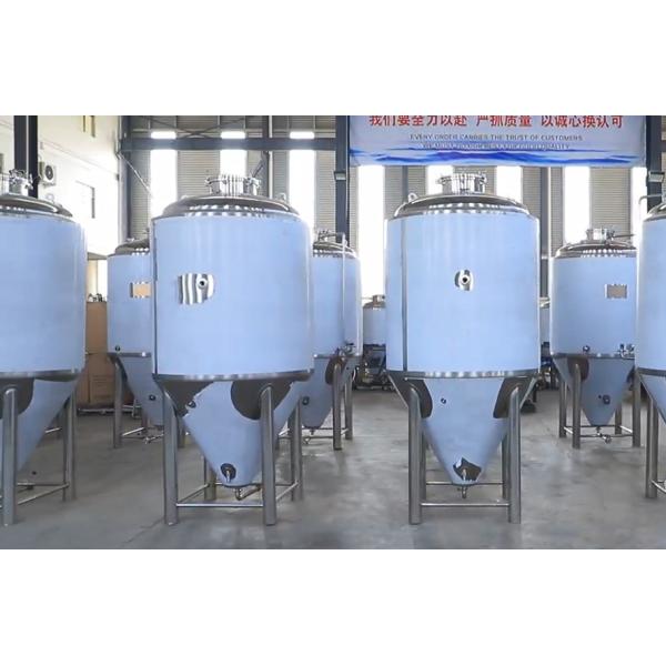 Insulated 1000L Conical Beer Fermenter with Glycol Jacket and Polyurethane Insulation
