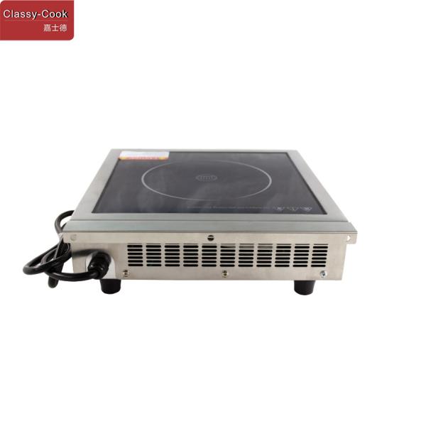 Single Burner Stainless Steel Free Standing 3500W Power Commercial Induction Cooker