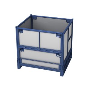 Buy cheap Industrial Collapsible Pallet Lifting Cage Stillage Steel With PP Linings from wholesalers