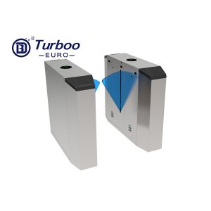 Durable Retractable Flap Barrier Turnstile Biometric Access Control System