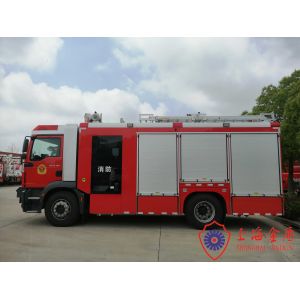 Buy cheap 210kw 4x2 Drive Foam Fire Truck With Front Winch And Independent Crew Room from wholesalers