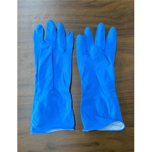 Buy cheap Blue M60g Natural Latex Kitchen Rubber Gloves Nonslip from wholesalers