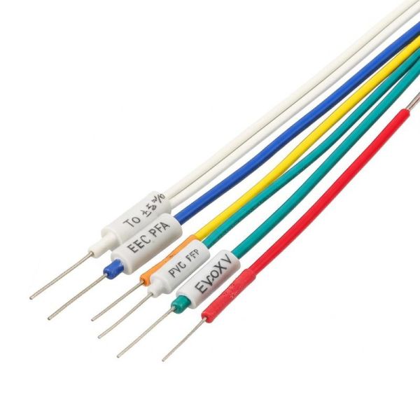 Tolerance ±1% To ±5% Epoxy Thermistor Lead Wire PVC PFA FEP Temperature Sensor
