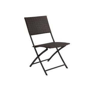 Buy cheap EN581 Approved Rattan Folding Garden Chairs With Powder Coated Frame from wholesalers