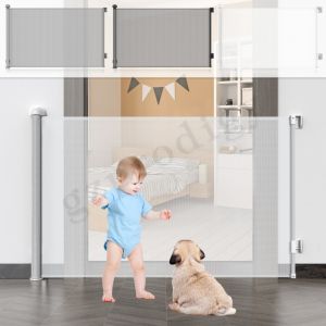 Buy cheap CPC ASTM Standard White Retractable Safety Gate 300cm Width Multiscene Retractable Child Metal Gate from wholesalers