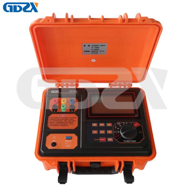ZXET3008 Double Clamp Ground Resistance Tester With Strong Anti-interference