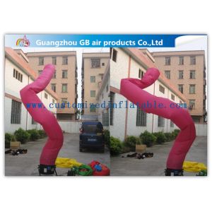 Colorful Tube Shape Inflatable Advertising Signs Inflatable Air Dancer In Sky
