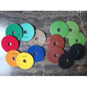 Buy cheap Circular Shape Wet Granite Polishing Pads , Spiral Diamond Polishing Tools from wholesalers