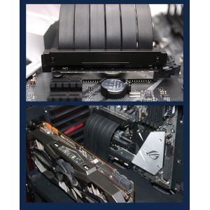 Buy cheap 90 Degree High Speed Flexible PCIE Graphics Extension Cable PCI-E 1*16 3.0 Extension Riser Cable Black Extenders Cards from wholesalers