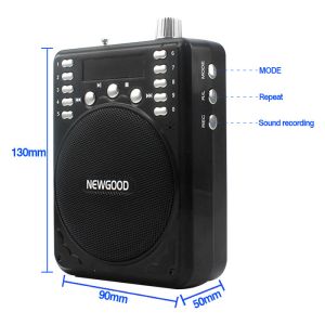 Buy cheap Teachers Coaches Tour Guides Voice Booster Portable Voice Amplifier Loudspeaker U DISK ABS Black NEWGOOD manufacturer from wholesalers