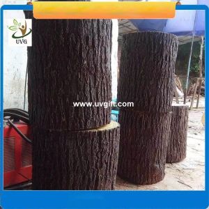Buy cheap UVG unique decoration ideas artificial tree stump with fiberglass material for garden landscaping from wholesalers