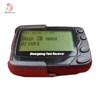 China POCSAG program multifunction wireless beeper 4 lines alpha-numeric pager emergency text receiver for sale